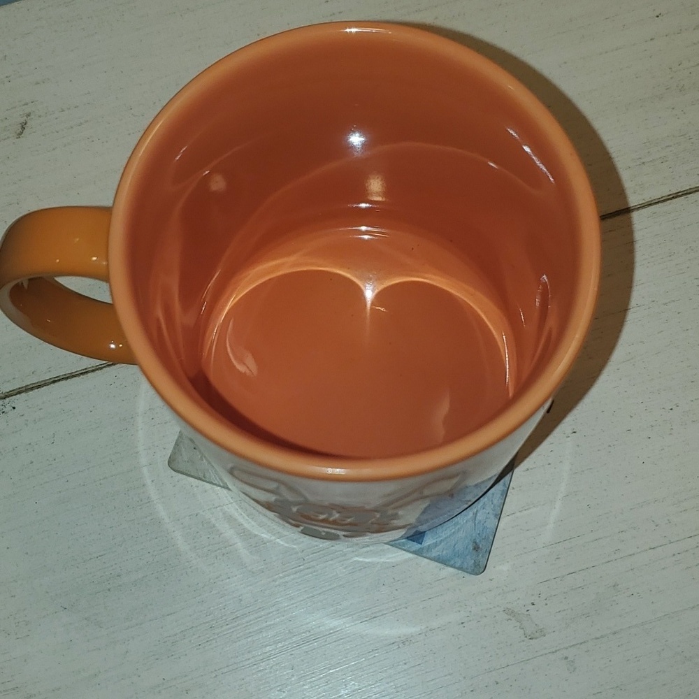 Vintage Disney Pluto Dog Character Coffee Mug Large 16oz Coffee Tea Orange - Picture 3 of 5
